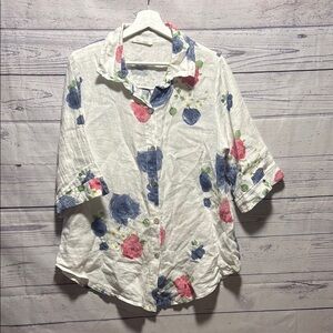 Meo Meli 100%linen buttondown shirt